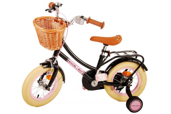 Rower dziecięcy Volare Excellent - dziewczęcy - 12 cali - czarny [CLONE]
