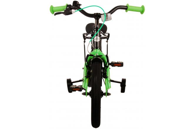 Rower dziecięcy Volare Thombike - chłopcy - 14 cali - Czarny Zielony [CLONE]