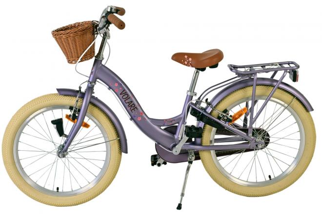 Rower dziecięcy Volare Blossom - Dziewczynki - 20 cali - Fioletowy - Dwa hamulce ręczne