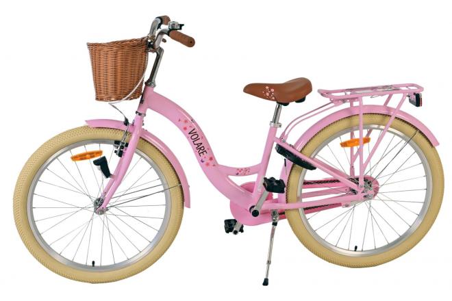 Rower dziecięcy Volare Blossom - dziewczęcy - 24 cale - różowy