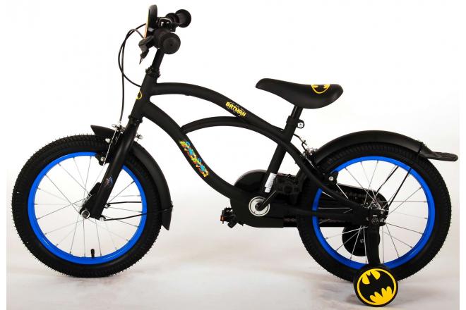 Batman Rower dziecięcy - Chłopcy - 16 cali - Czarny - 2 hamulce ręczne