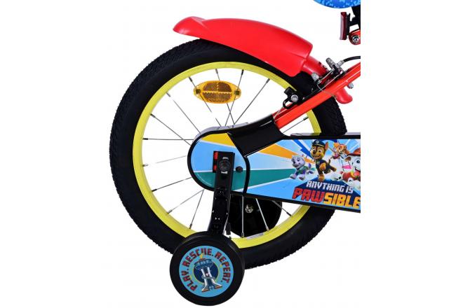 Rower dziecięcy Paw Patrol - Chłopcy - 16 cali - Czerwony - Dwa hamulce ręczne