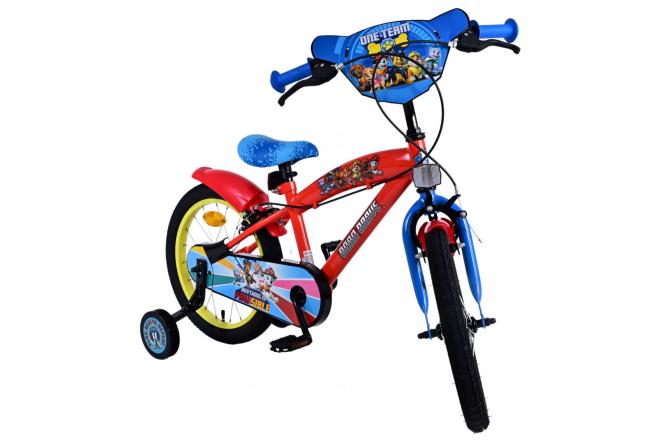 Rower dziecięcy Paw Patrol - Chłopcy - 16 cali - Czerwony - Dwa hamulce ręczne
