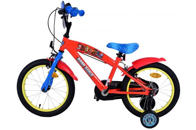 Rower dziecięcy Paw Patrol - Chłopcy - 16 cali - Czerwony - Dwa hamulce ręczne