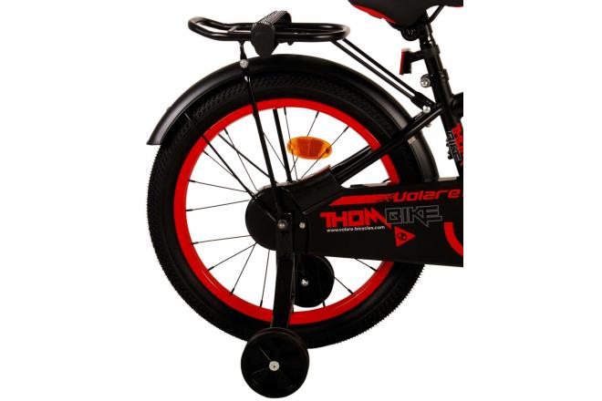 Rower dziecięcy Volare Thombike - Boys - 18 cali - Czarny Czerwony [CLONE]