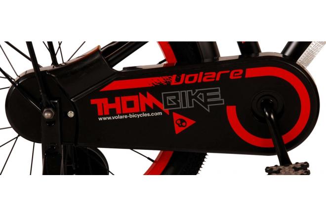 Rower dziecięcy Volare Thombike - Boys - 18 cali - Czarny Czerwony [CLONE]
