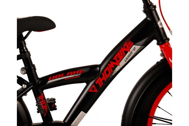 Rower dziecięcy Volare Thombike - Boys - 18 cali - Czarny Czerwony [CLONE]