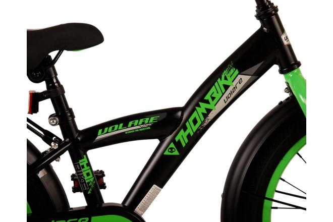 Rower dziecięcy Volare Thombike - Boys - 18 cali - Czarny Zielony [CLONE]