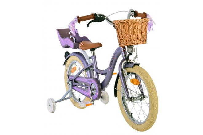 Rower dziecięcy Volare Blossom - Dziewczynki - 16 cali - Fioletowy [CLONE]