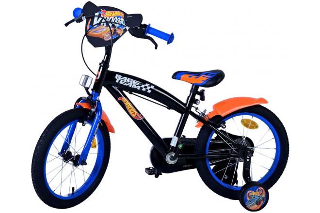 Rower dziecięcy Hot Wheels - Chłopcy - 16 cali - Czarno-pomarańczowo-niebieski - Dwa hamulce ręczne [CLONE]