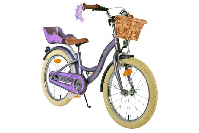 Rower dziecięcy Volare Blossom - Dziewczynki - 18 cali - Fioletowy [CLONE]