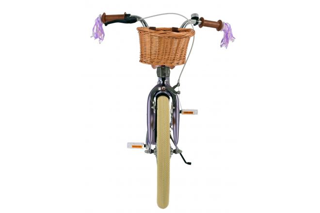 Rower dziecięcy Volare Blossom - Dziewczynki - 18 cali - Fioletowy [CLONE]