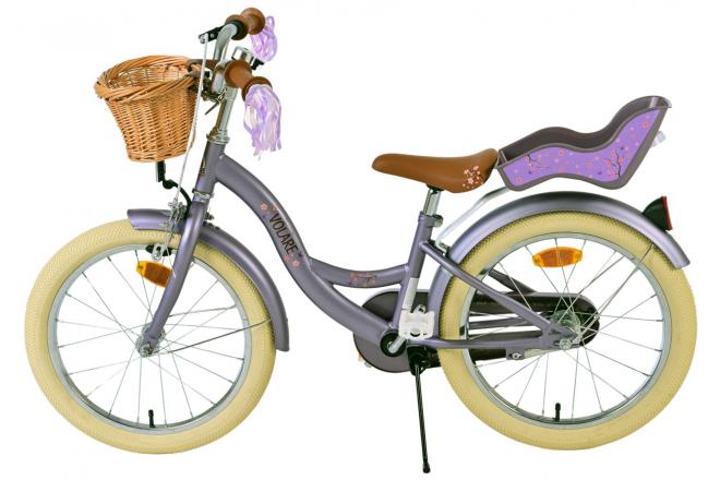 Rower dziecięcy Volare Blossom - Dziewczynki - 18 cali - Fioletowy [CLONE]