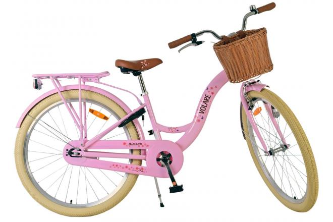 Rower dziecięcy Volare Blossom - dziewczęcy - 26 cali - różowy